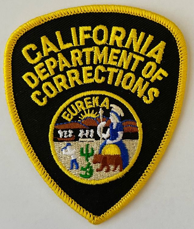 CALIFORNIA DEPARTMENT OF CORRECTIONS, CDC - WOMEN'S SHOULDER PATCH - SEW ON.